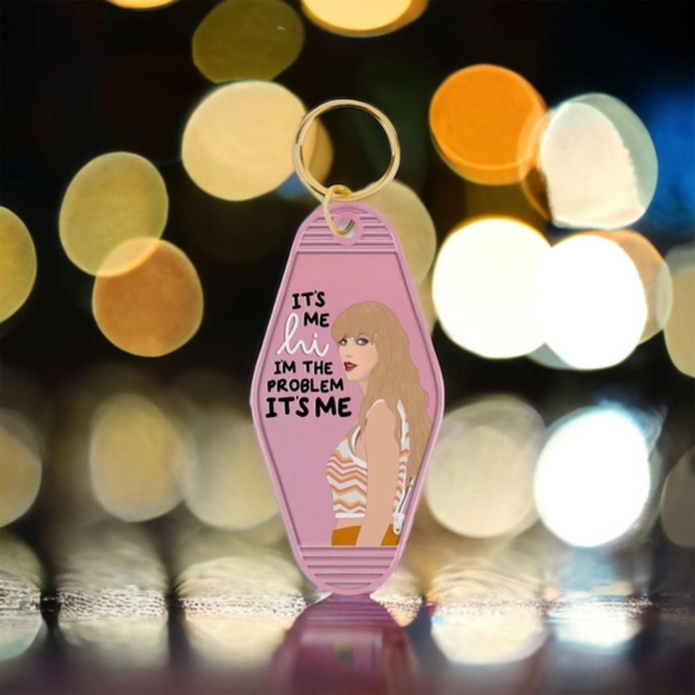 Taylor Swift Anti Hero Motel Keychain